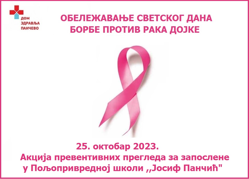 Preventivni pregledi povodom obeležavanja Svetskog dana protiv karcinoma dojke